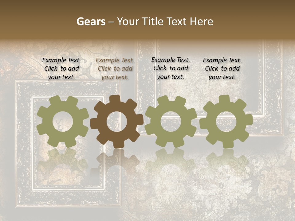 Silver Artwork Abstract PowerPoint Template