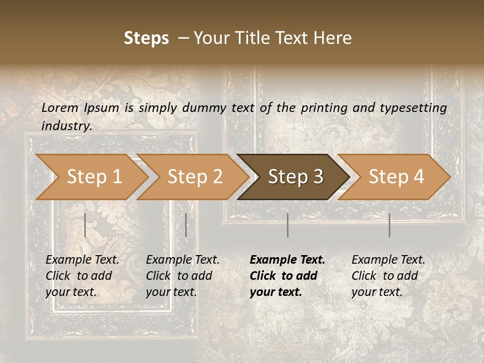 Silver Artwork Abstract PowerPoint Template