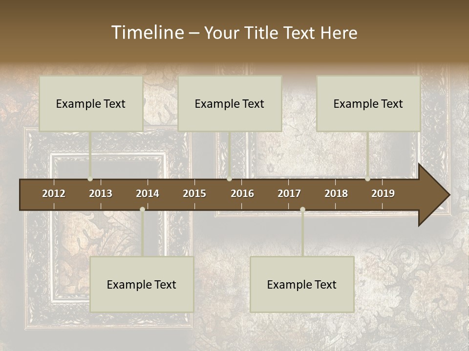 Silver Artwork Abstract PowerPoint Template