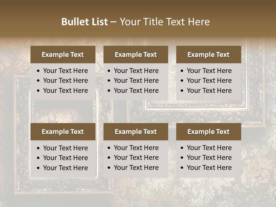 Silver Artwork Abstract PowerPoint Template