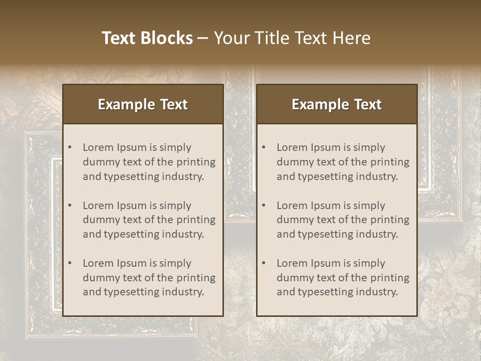 Silver Artwork Abstract PowerPoint Template