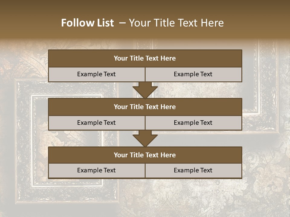 Silver Artwork Abstract PowerPoint Template