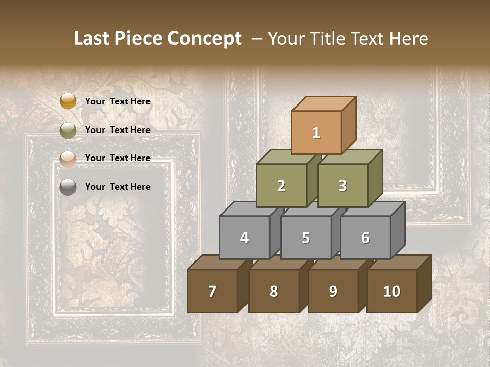 Silver Artwork Abstract PowerPoint Template