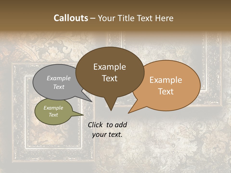 Silver Artwork Abstract PowerPoint Template