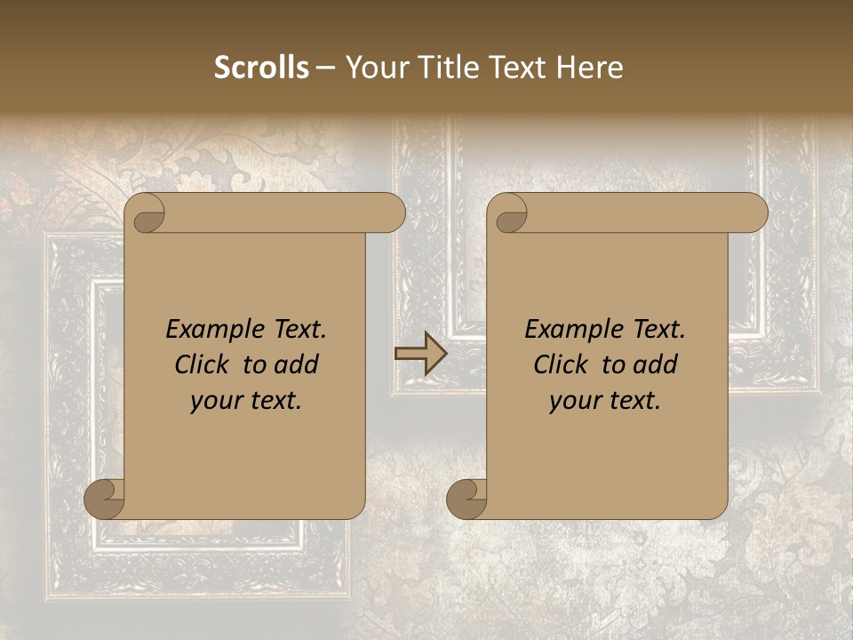 Silver Artwork Abstract PowerPoint Template