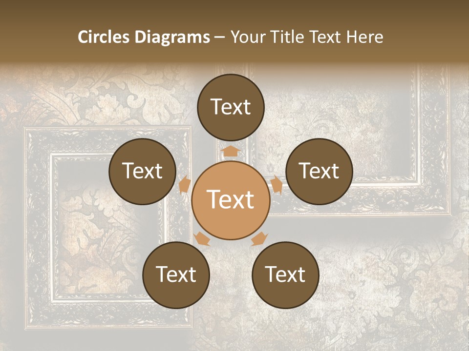 Silver Artwork Abstract PowerPoint Template