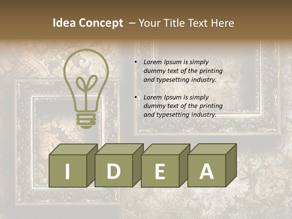 Silver Artwork Abstract PowerPoint Template