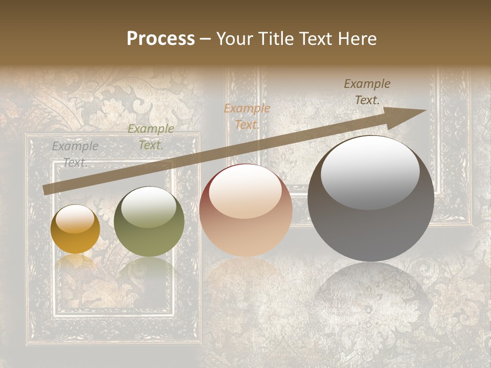 Silver Artwork Abstract PowerPoint Template