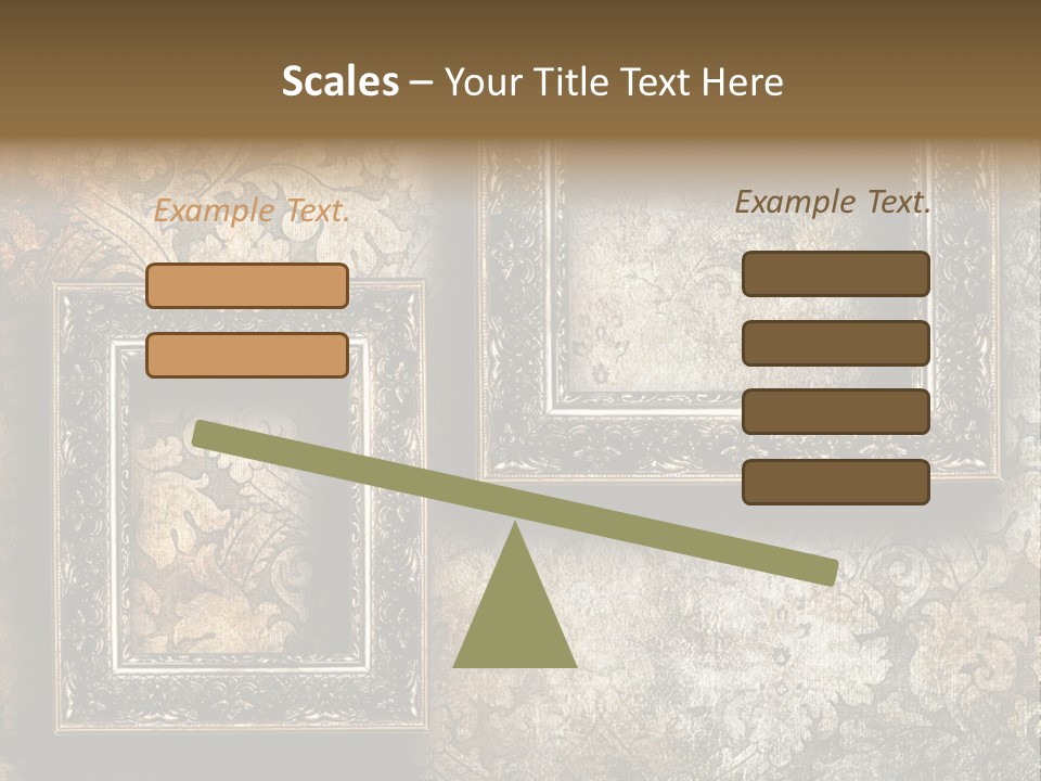 Silver Artwork Abstract PowerPoint Template