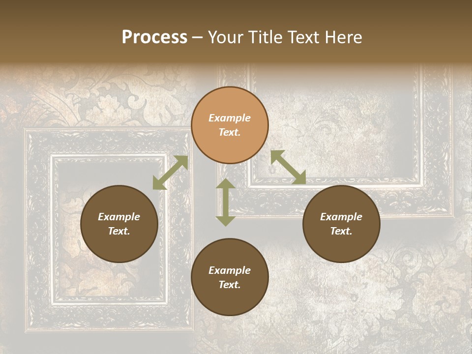 Silver Artwork Abstract PowerPoint Template