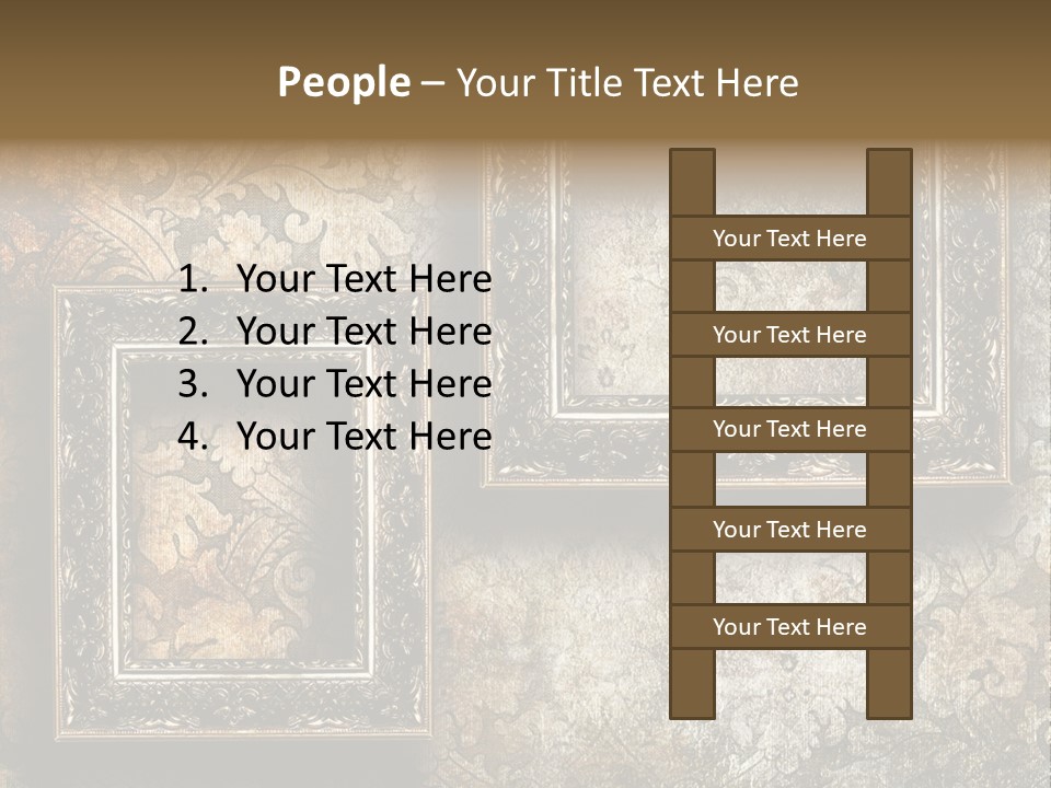 Silver Artwork Abstract PowerPoint Template