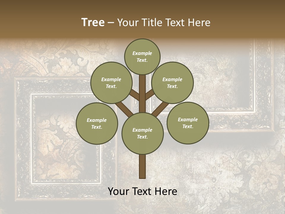 Silver Artwork Abstract PowerPoint Template