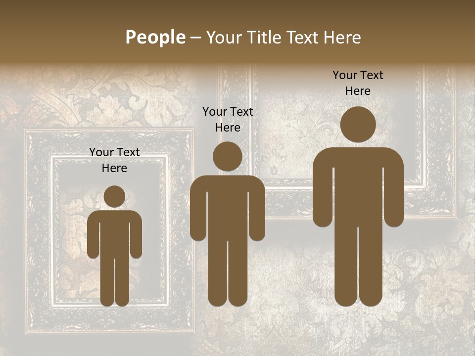 Silver Artwork Abstract PowerPoint Template