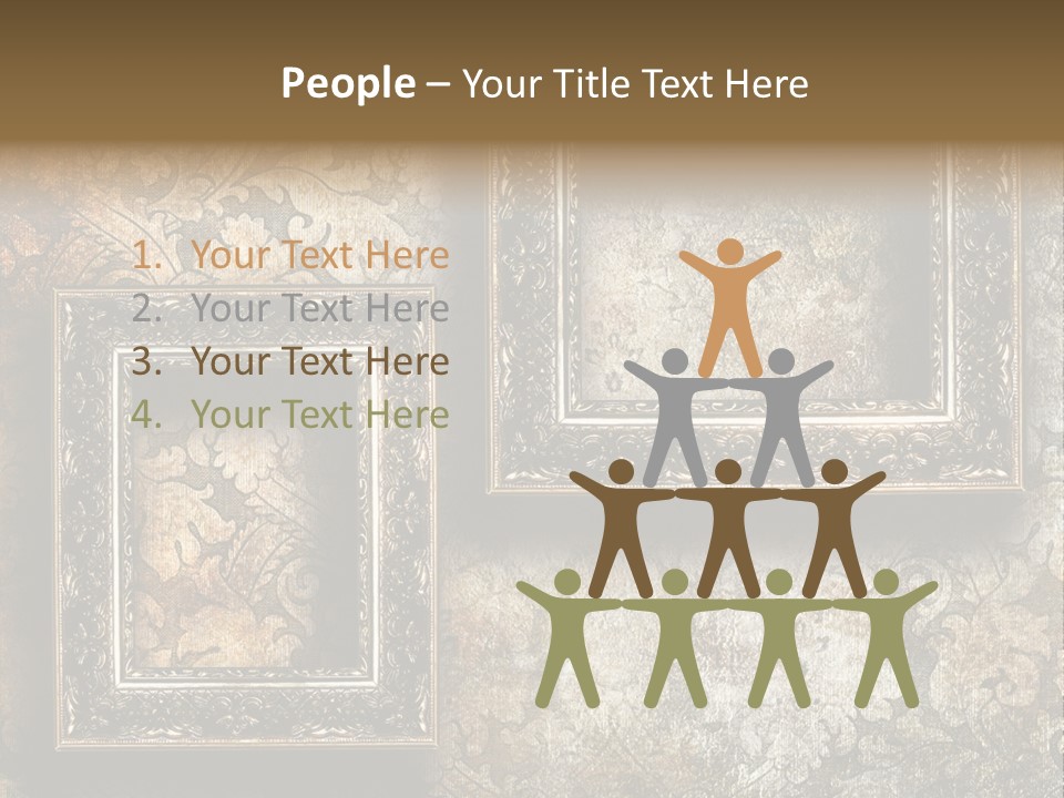 Silver Artwork Abstract PowerPoint Template