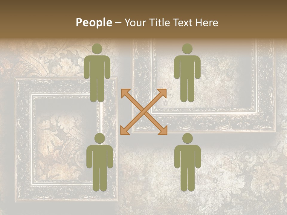 Silver Artwork Abstract PowerPoint Template