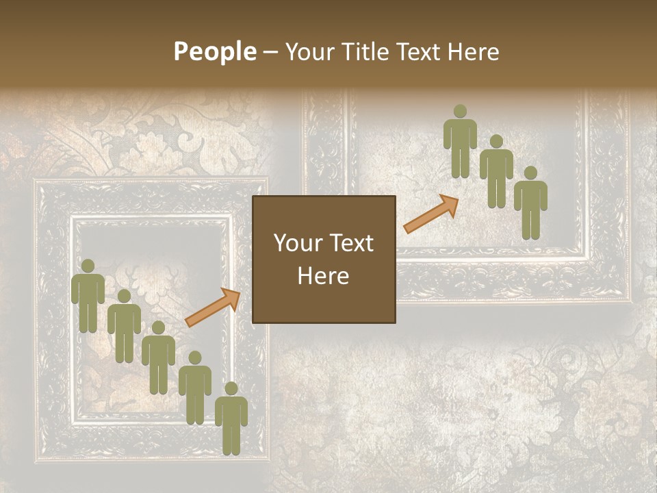 Silver Artwork Abstract PowerPoint Template