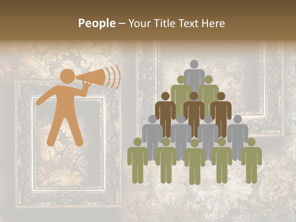 Silver Artwork Abstract PowerPoint Template