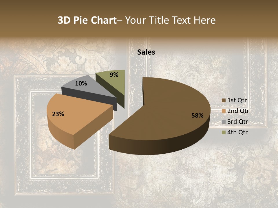 Silver Artwork Abstract PowerPoint Template