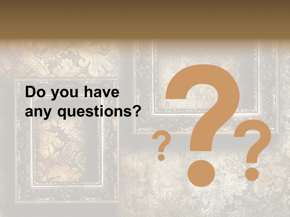 Silver Artwork Abstract PowerPoint Template