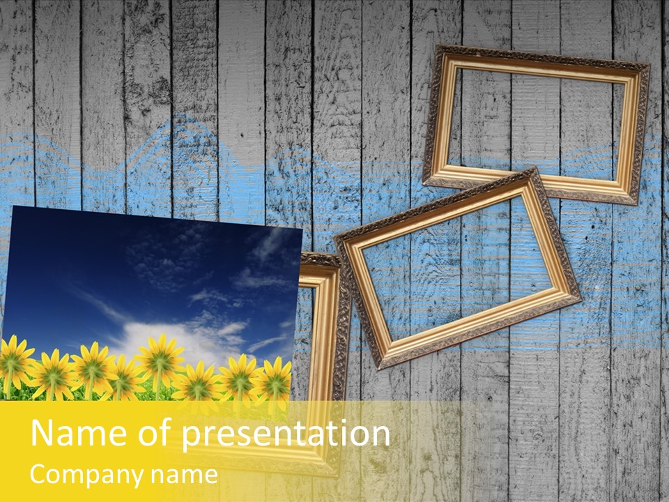 Sky Artistic Lumber PowerPoint Template