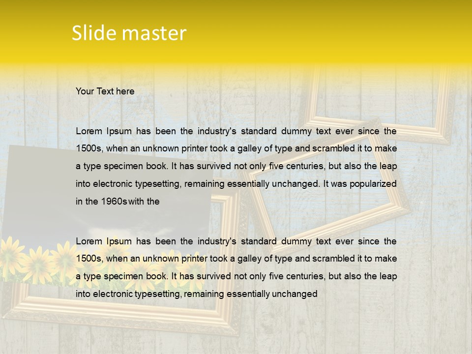Sky Artistic Lumber PowerPoint Template
