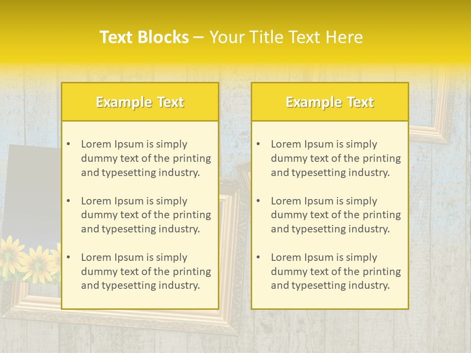 Sky Artistic Lumber PowerPoint Template