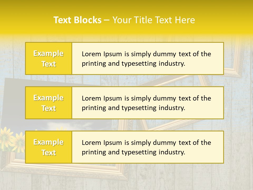 Sky Artistic Lumber PowerPoint Template