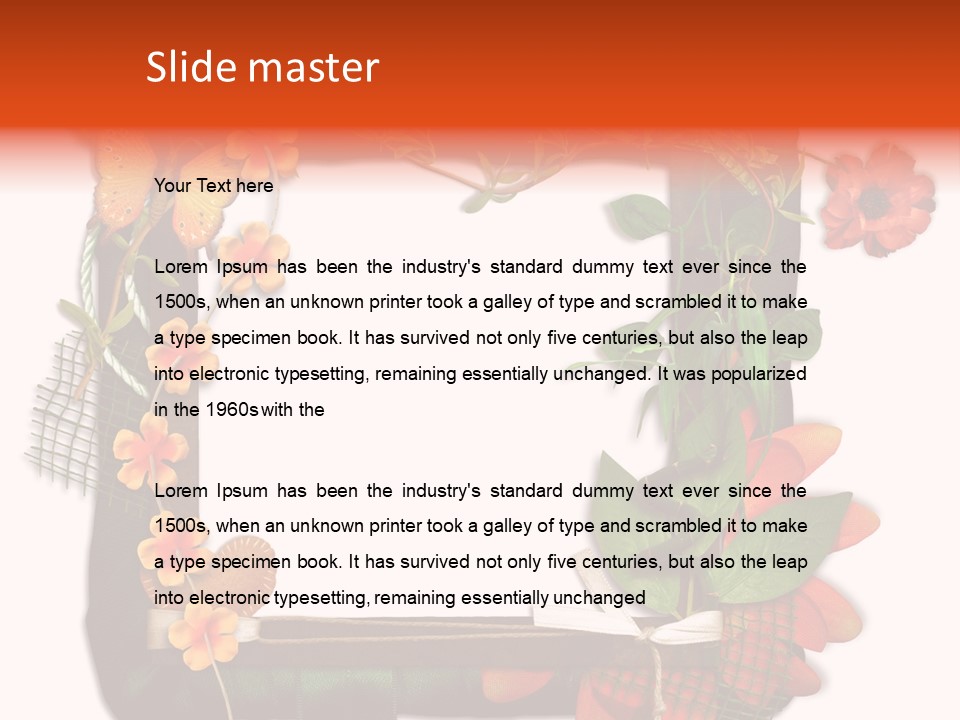 Fotoalbum Vintage Verzieren PowerPoint Template