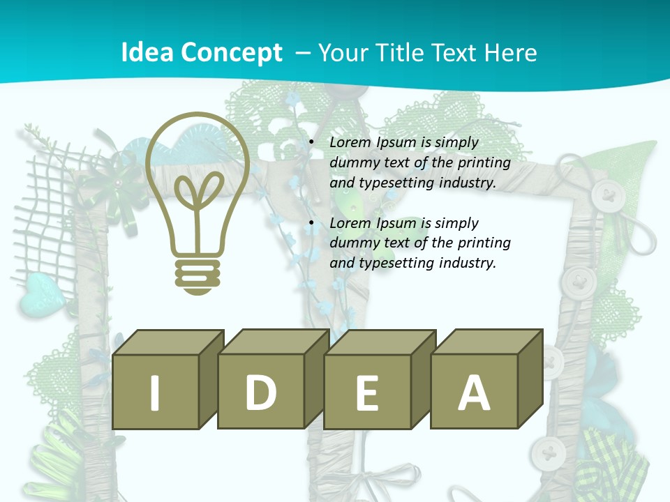 Rahmen Textur Geschm PowerPoint Template