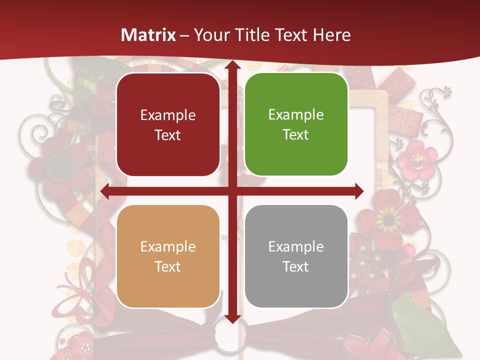 Verziert Blumen Shabby PowerPoint Template
