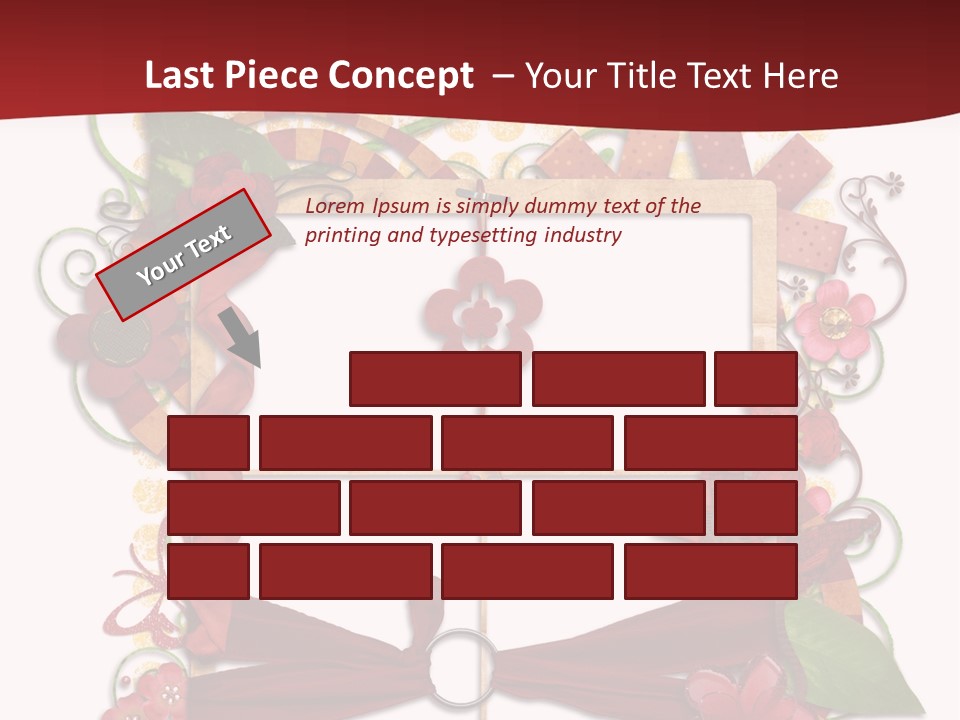 Verziert Blumen Shabby PowerPoint Template