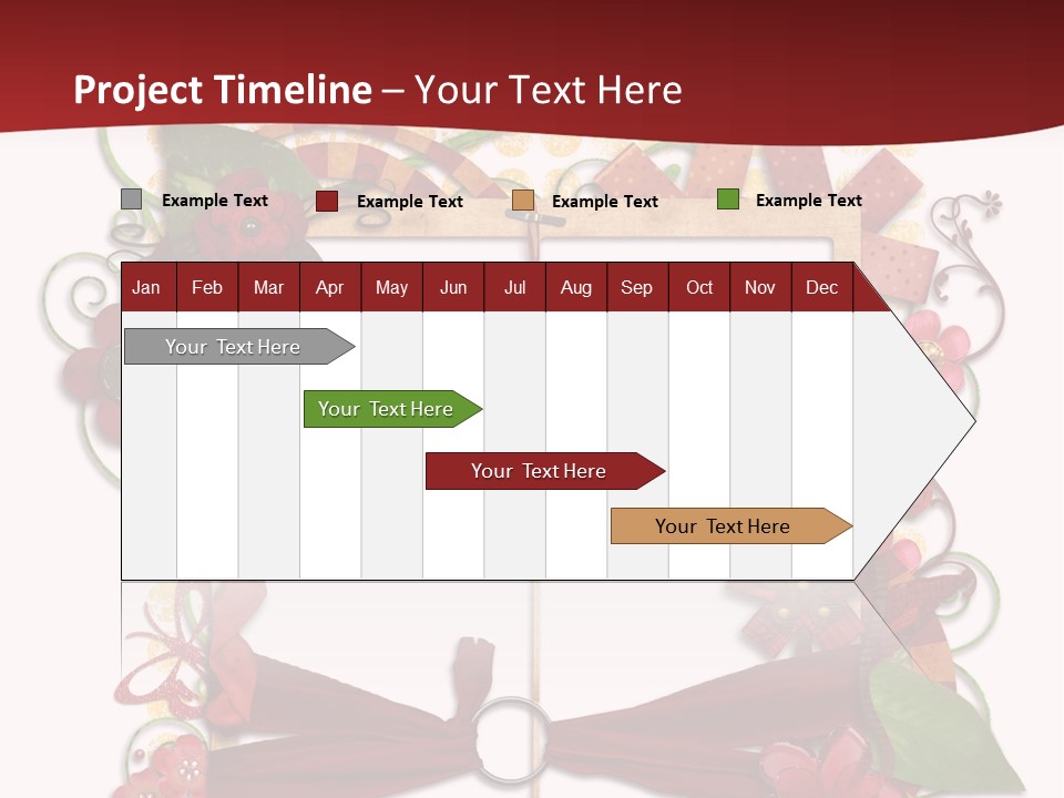 Verziert Blumen Shabby PowerPoint Template