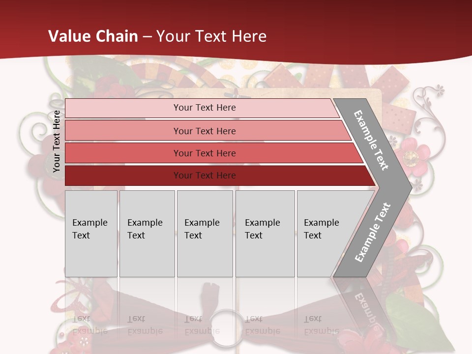 Verziert Blumen Shabby PowerPoint Template