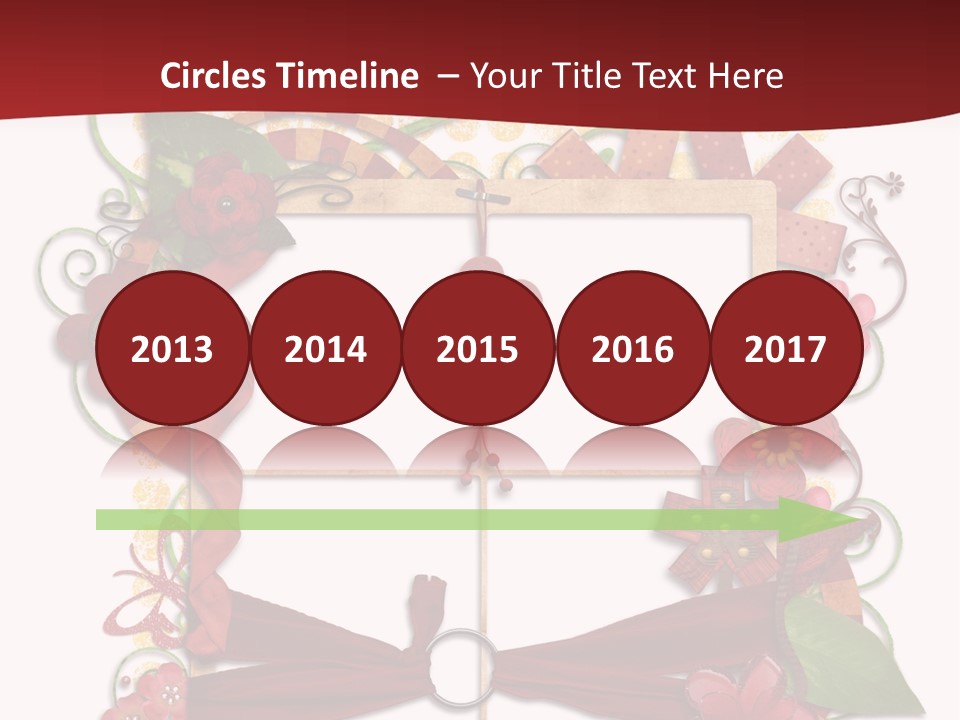 Verziert Blumen Shabby PowerPoint Template