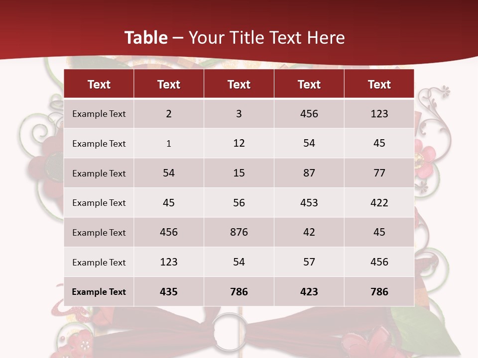 Verziert Blumen Shabby PowerPoint Template