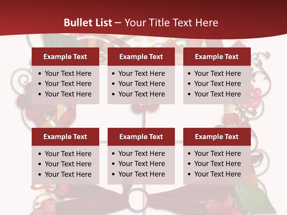 Verziert Blumen Shabby PowerPoint Template
