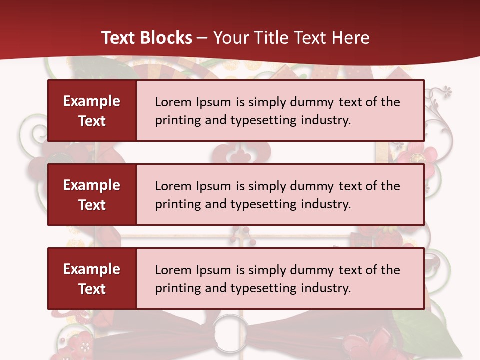 Verziert Blumen Shabby PowerPoint Template