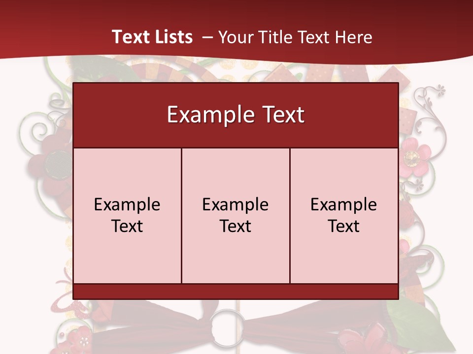 Verziert Blumen Shabby PowerPoint Template