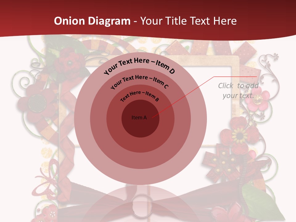 Verziert Blumen Shabby PowerPoint Template