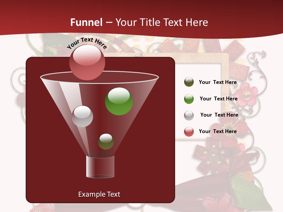 Verziert Blumen Shabby PowerPoint Template