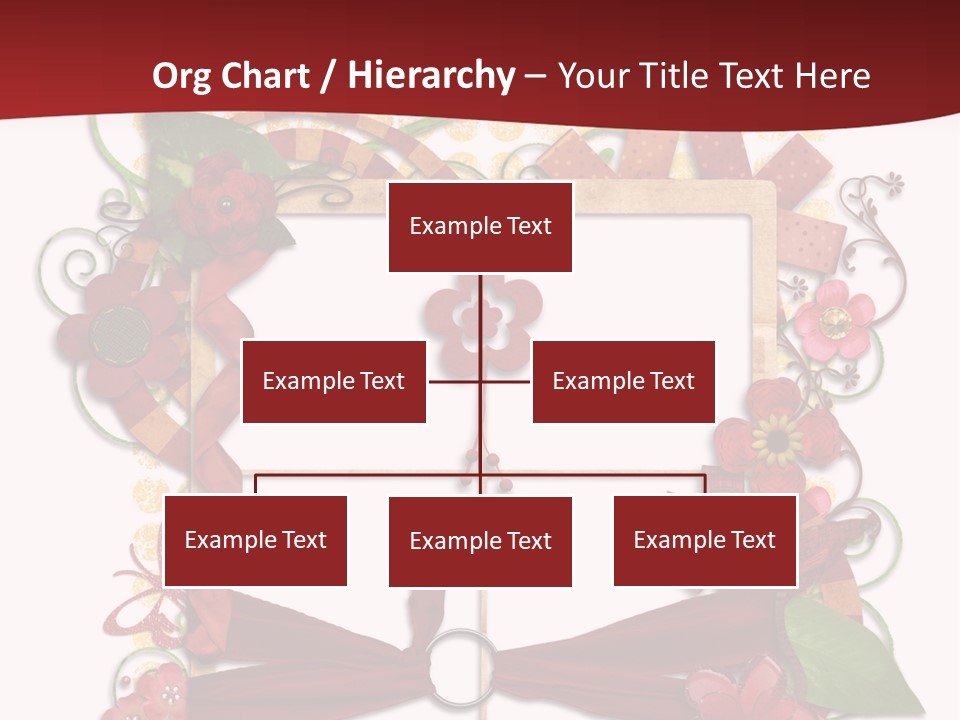 Verziert Blumen Shabby PowerPoint Template