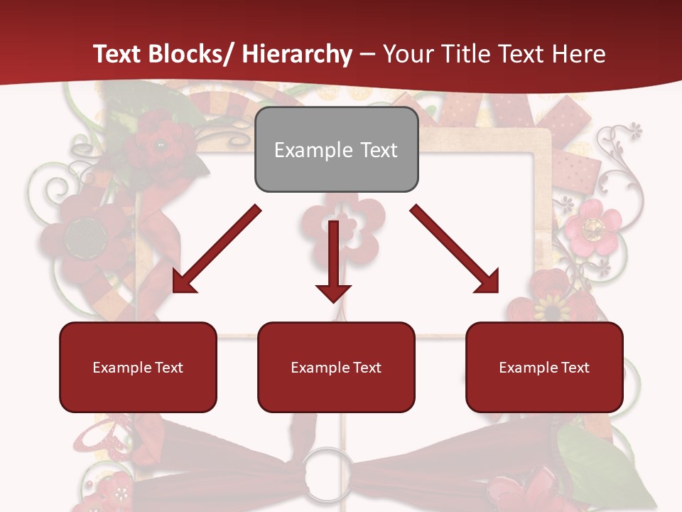 Verziert Blumen Shabby PowerPoint Template