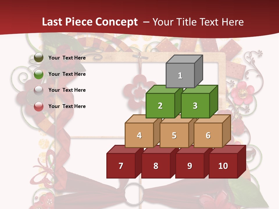 Verziert Blumen Shabby PowerPoint Template