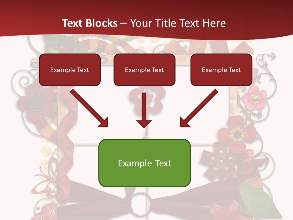 Verziert Blumen Shabby PowerPoint Template