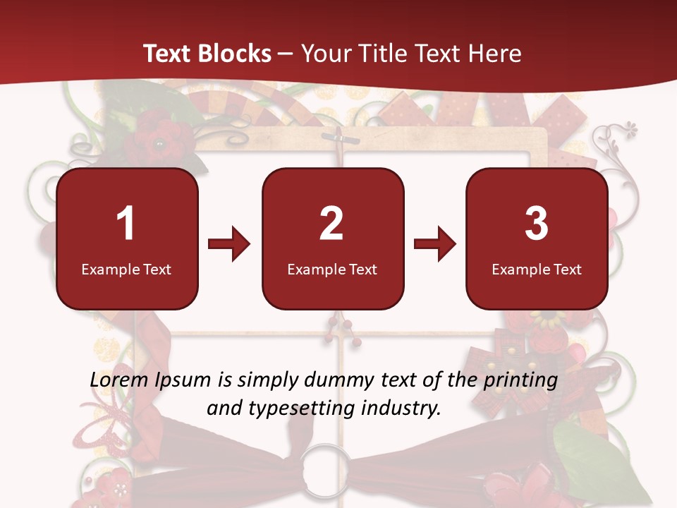 Verziert Blumen Shabby PowerPoint Template