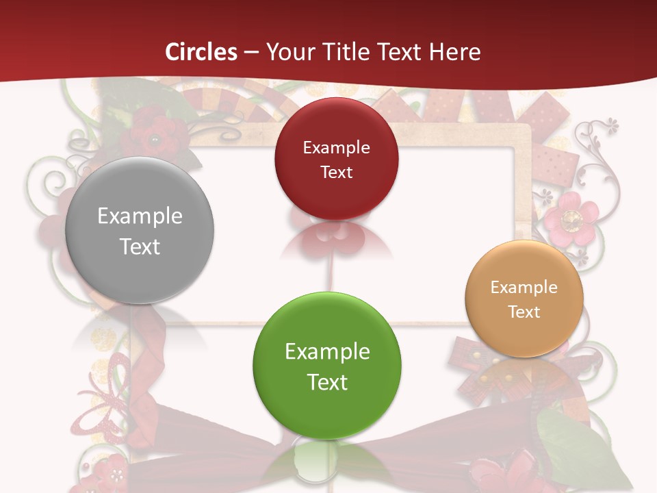 Verziert Blumen Shabby PowerPoint Template