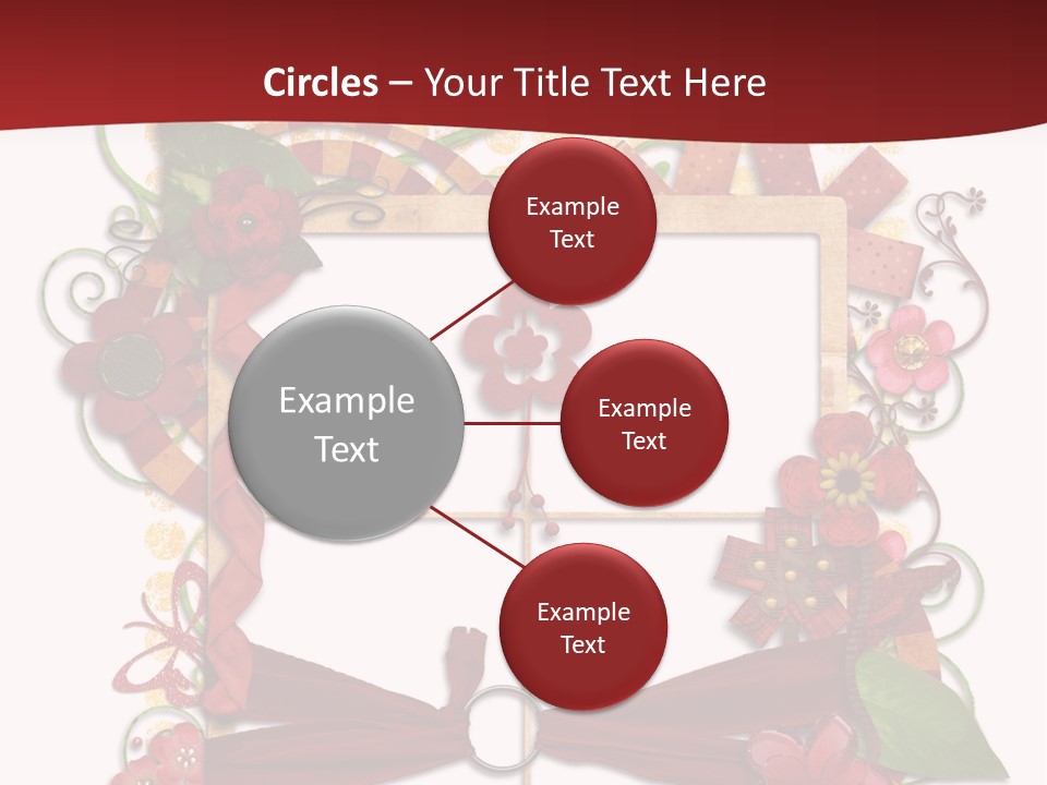 Verziert Blumen Shabby PowerPoint Template