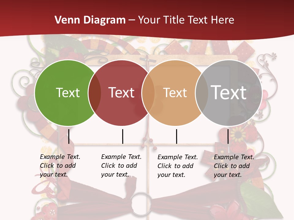 Verziert Blumen Shabby PowerPoint Template