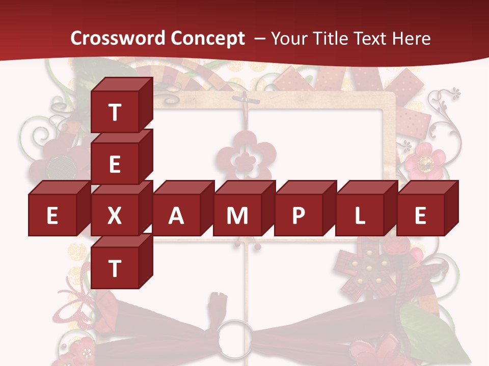 Verziert Blumen Shabby PowerPoint Template