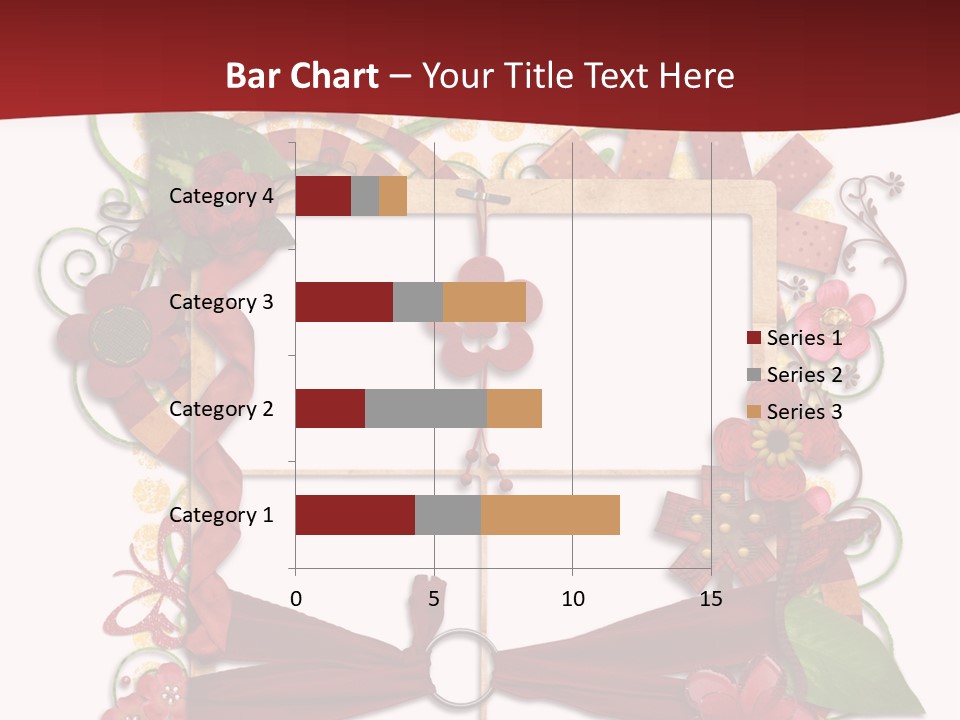 Verziert Blumen Shabby PowerPoint Template